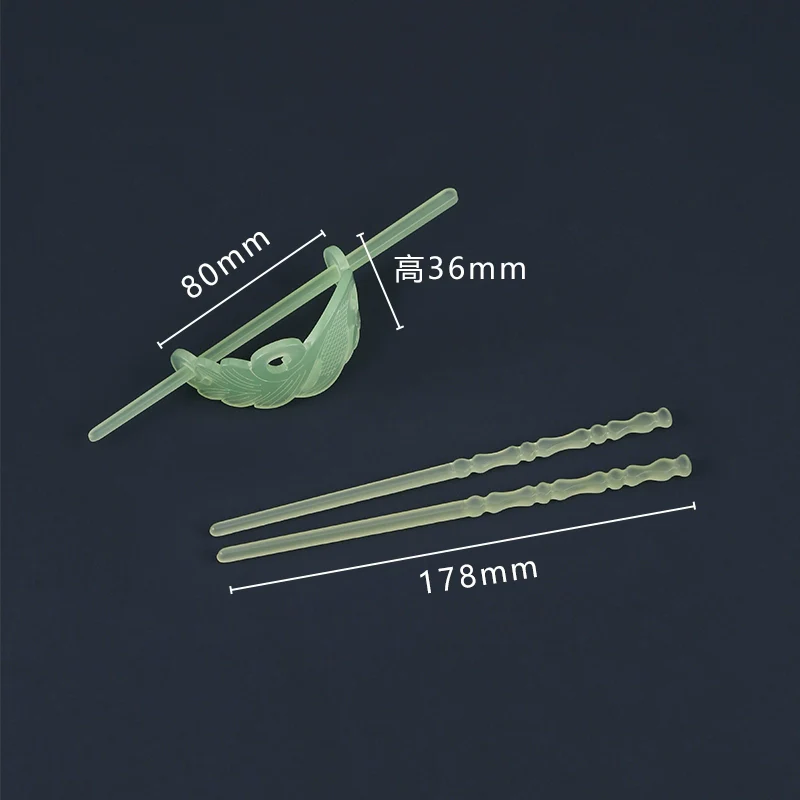 Bai Yu 白玉 White Jade Imitation Han Dynasty Unisex Crown & Hairstick Set - Image 12