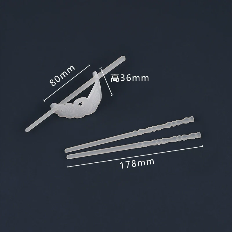 Bai Yu 白玉 White Jade Imitation Han Dynasty Unisex Crown & Hairstick Set - Image 8
