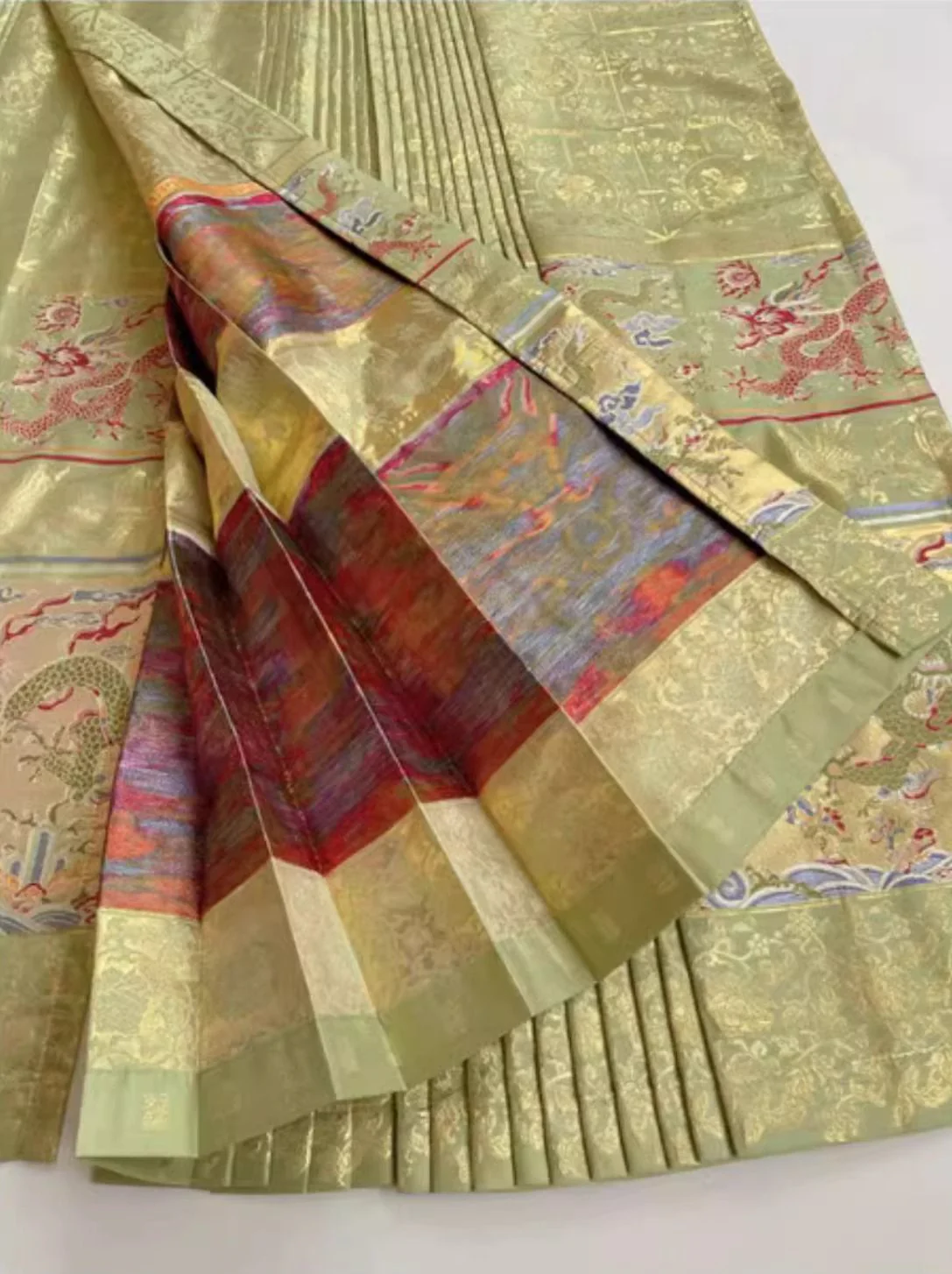Baifu Long 百福龙 Hundred Blessings Iridescent Custom Mamian Skirt - Image 9