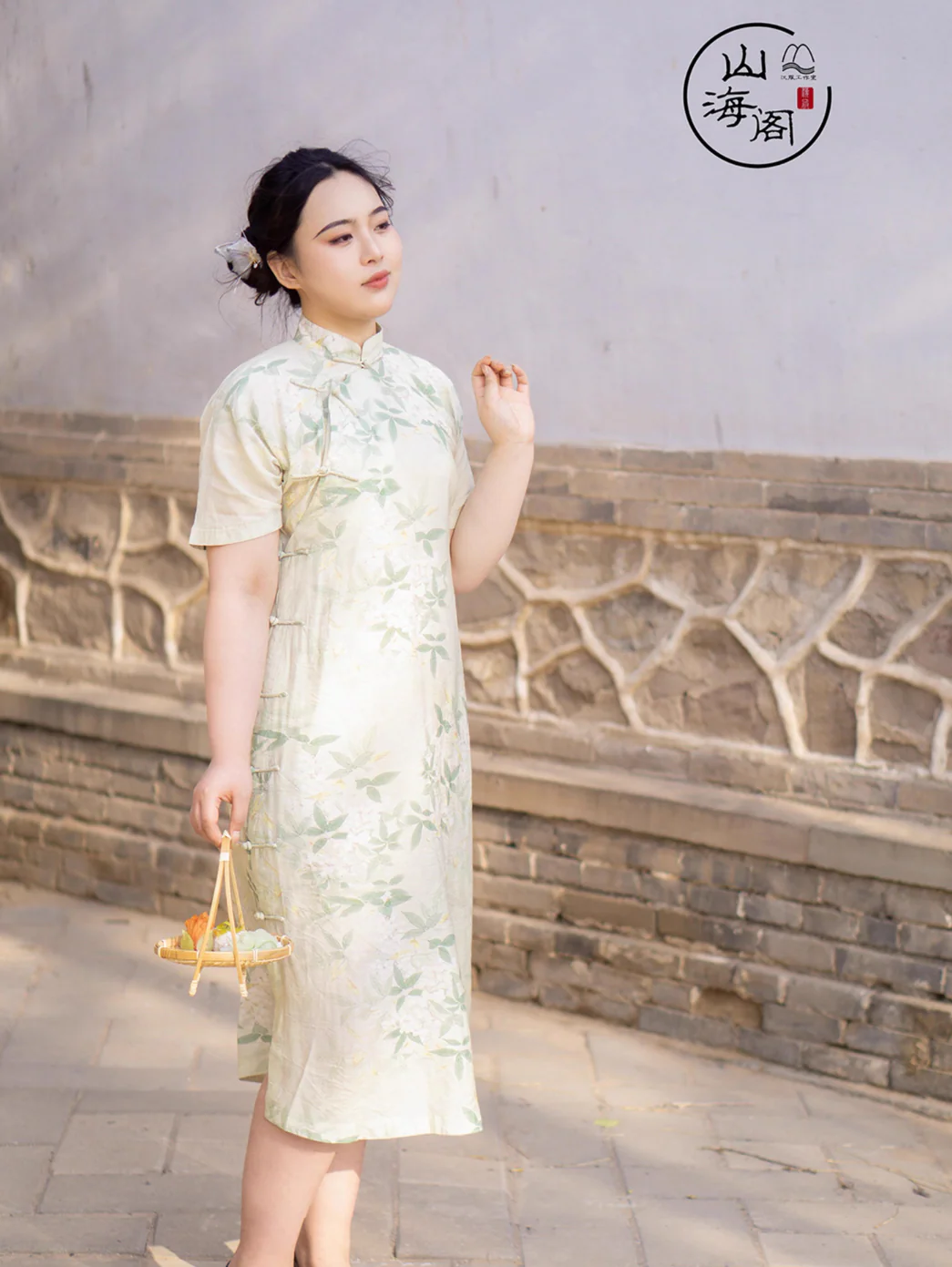 Baihe Dian 百合垫 Lilypad Vintage Plus Size Ramie Plant Summer Qipao - Image 3