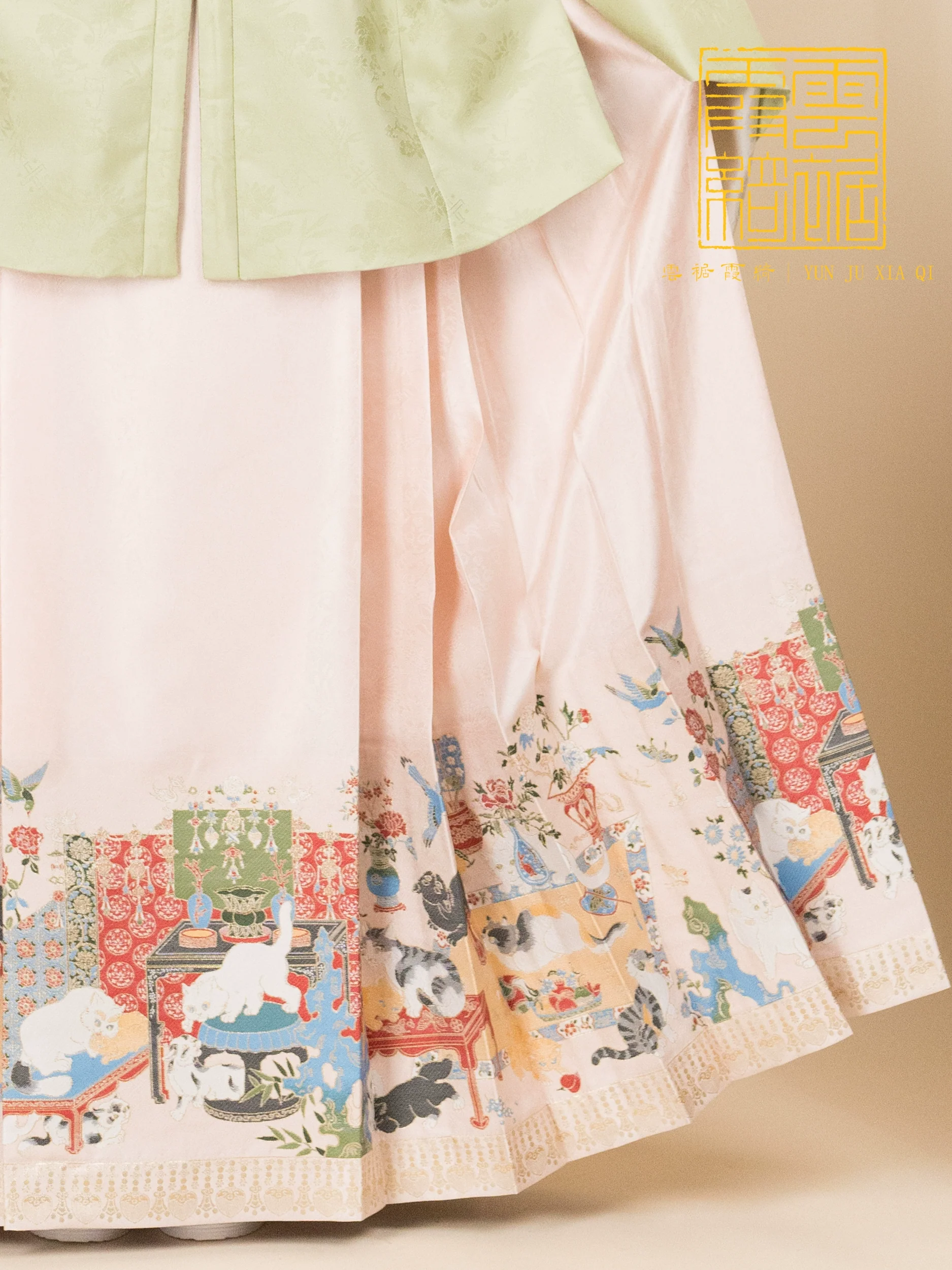 Baimao Fugui 百猫富贵 Hundred Wealthy Cats Mamian Skirt - Image 3