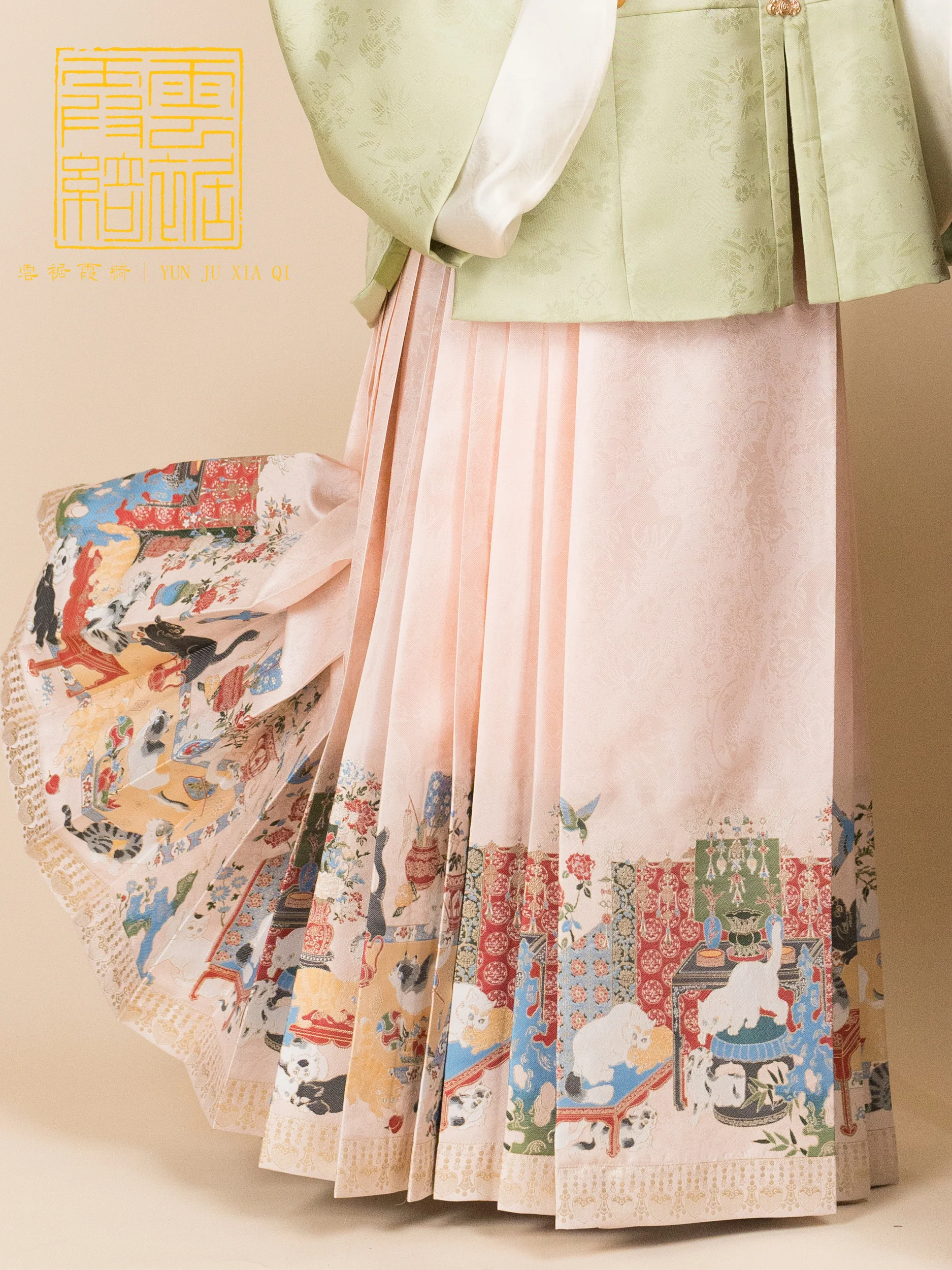 Baimao Fugui 百猫富贵 Hundred Wealthy Cats Mamian Skirt - Image 6