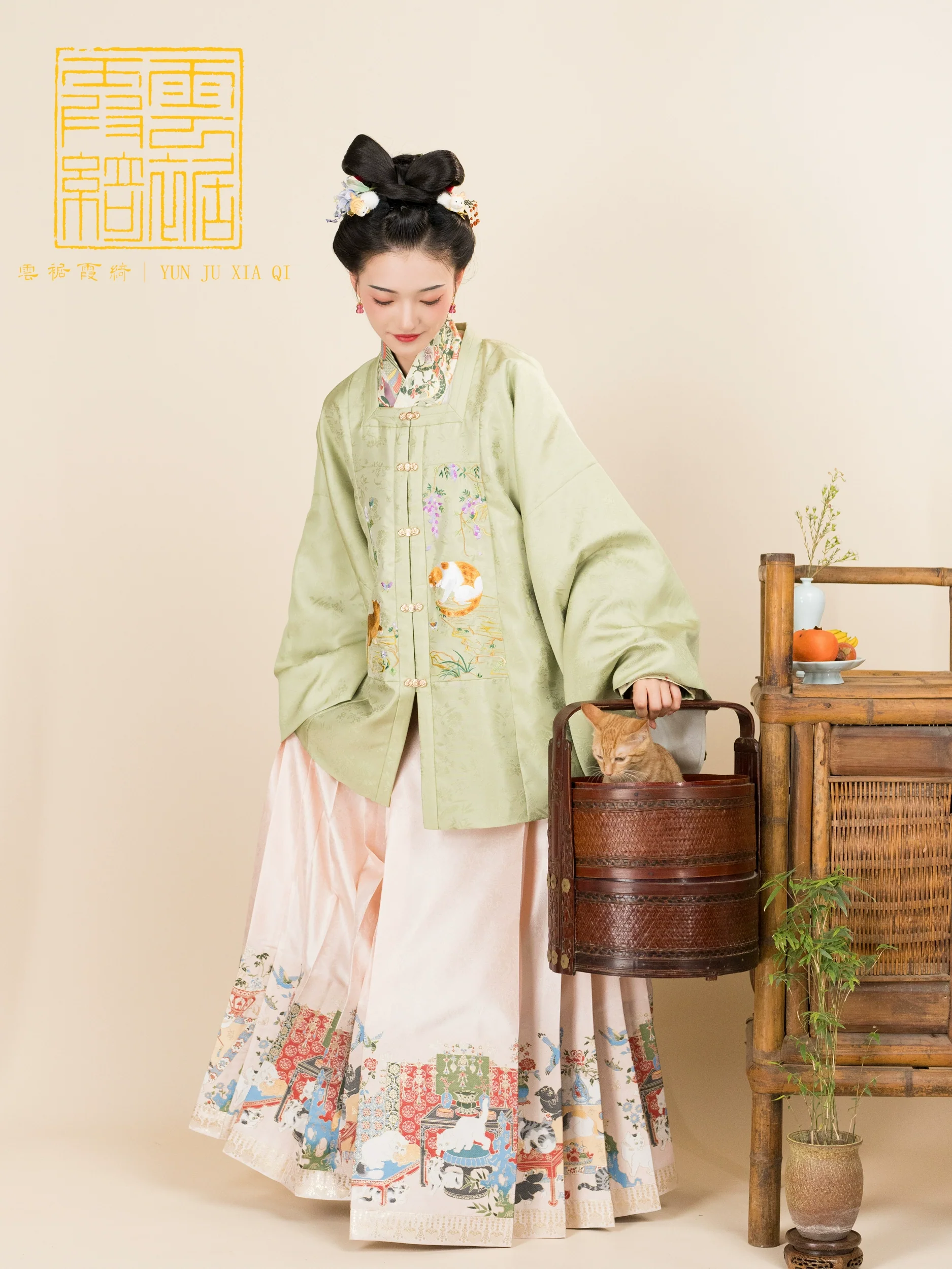 Baimao Fugui 百猫富贵 Hundred Wealthy Cats Mamian Skirt - Image 9