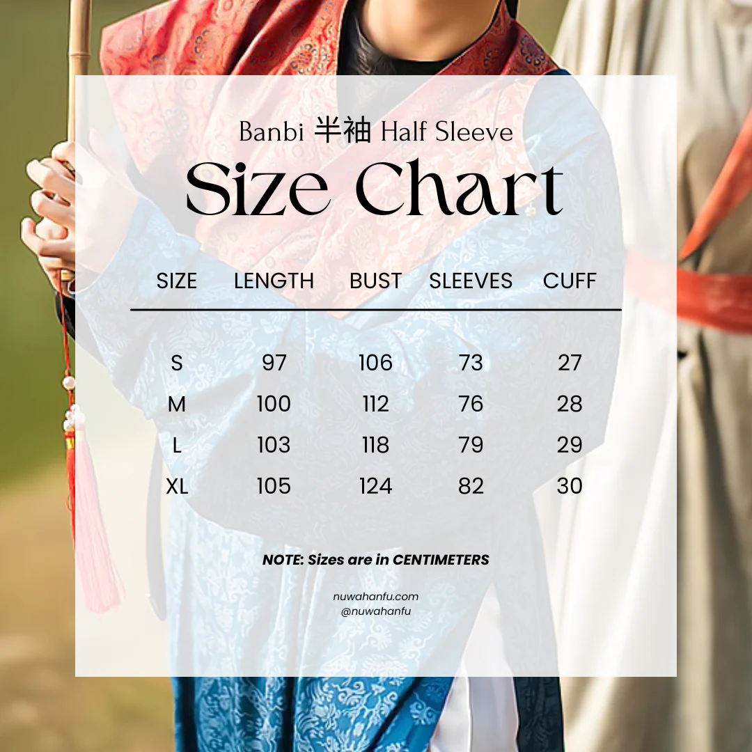 Banbi 半臂 Tang Dynasty Unisex Half Sleeve Shirt - Image 10