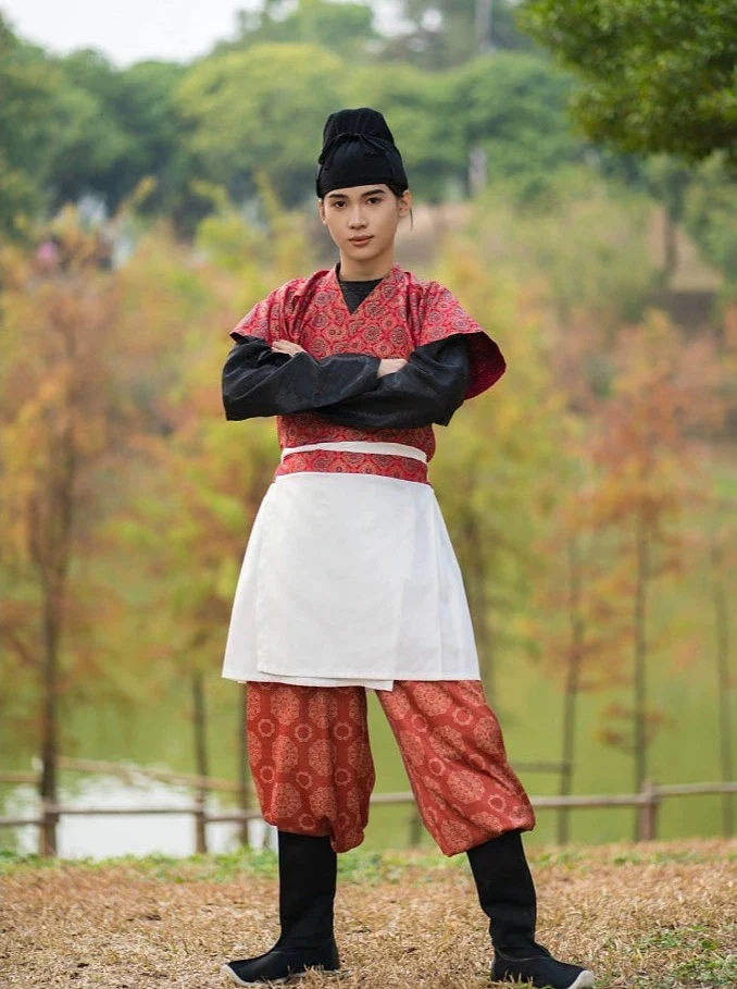 Banbi 半臂 Tang Dynasty Unisex Half Sleeve Shirt - Image 4