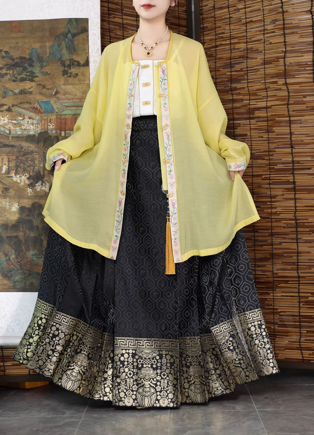 Bao Za 宝藏 Precious Treasures Ming Dynasty Mamian Skirt - Image 15