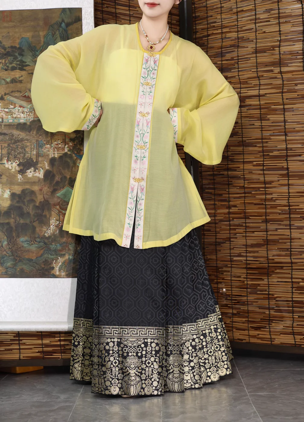 Bao Za 宝藏 Precious Treasures Ming Dynasty Mamian Skirt - Image 16