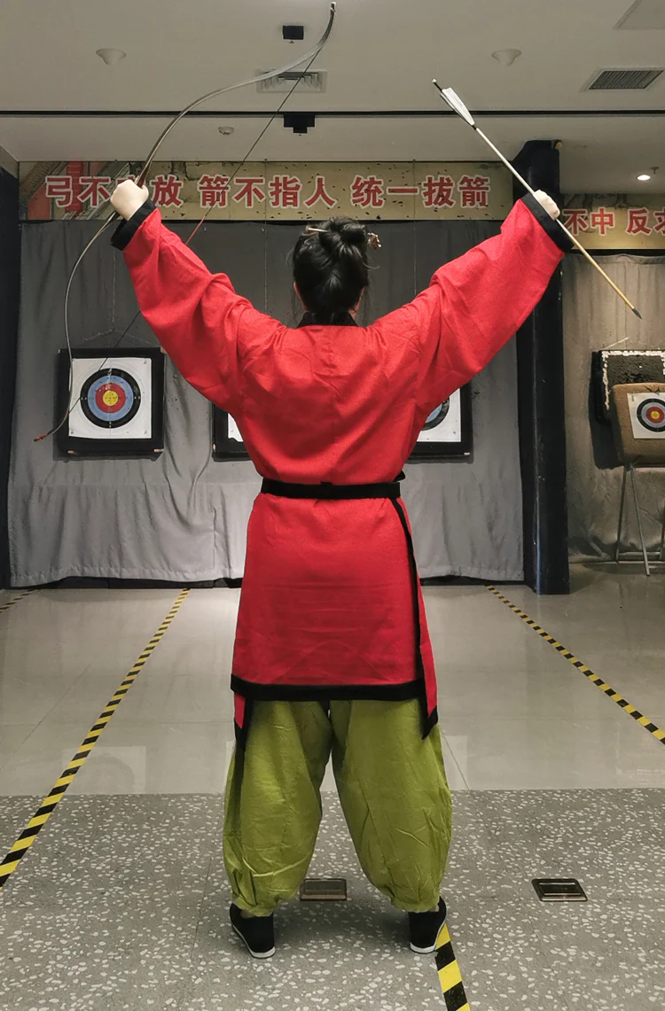 Bing Mayong 兵马俑 Terracotta Warrior Han Dynasty Uniform Restoration Cotton & Linen Zhiju Robe - Image 5