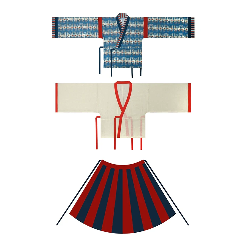 Blue Moon Sheep 月蓝双羊 Northern Jin Dynasty Hanfu - Image 17