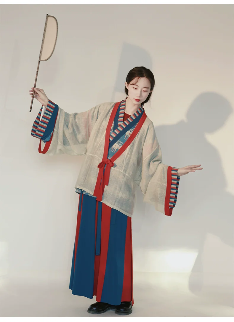 Blue Moon Sheep 月蓝双羊 Northern Jin Dynasty Hanfu - Image 6