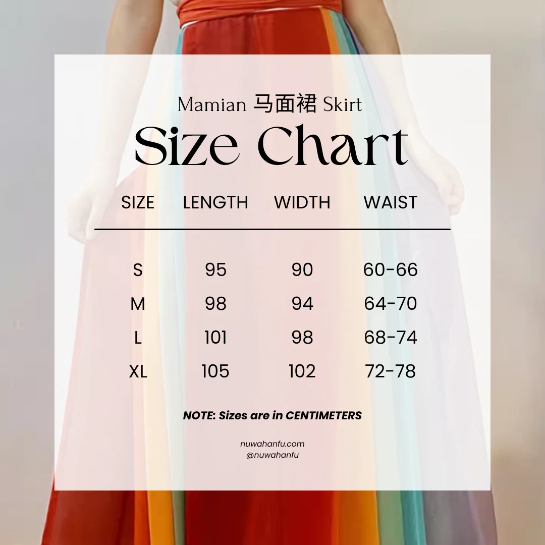 Cai Hong 彩虹 Rainbow Song Ming Chiffon Mamian Skirt - Image 6