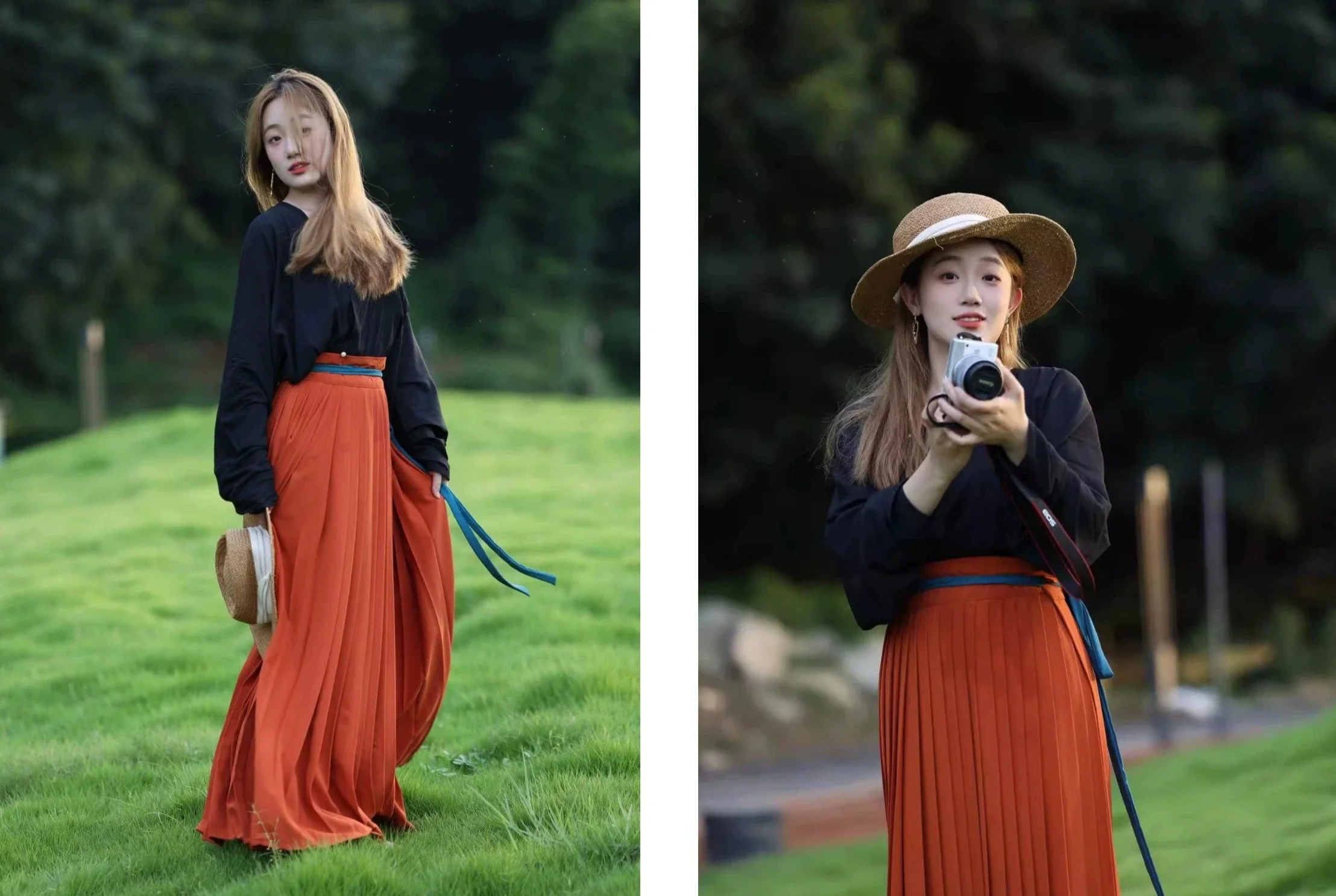 Caiqun 彩裙 Multi Color Basics Baidiequn Skirt - Image 10