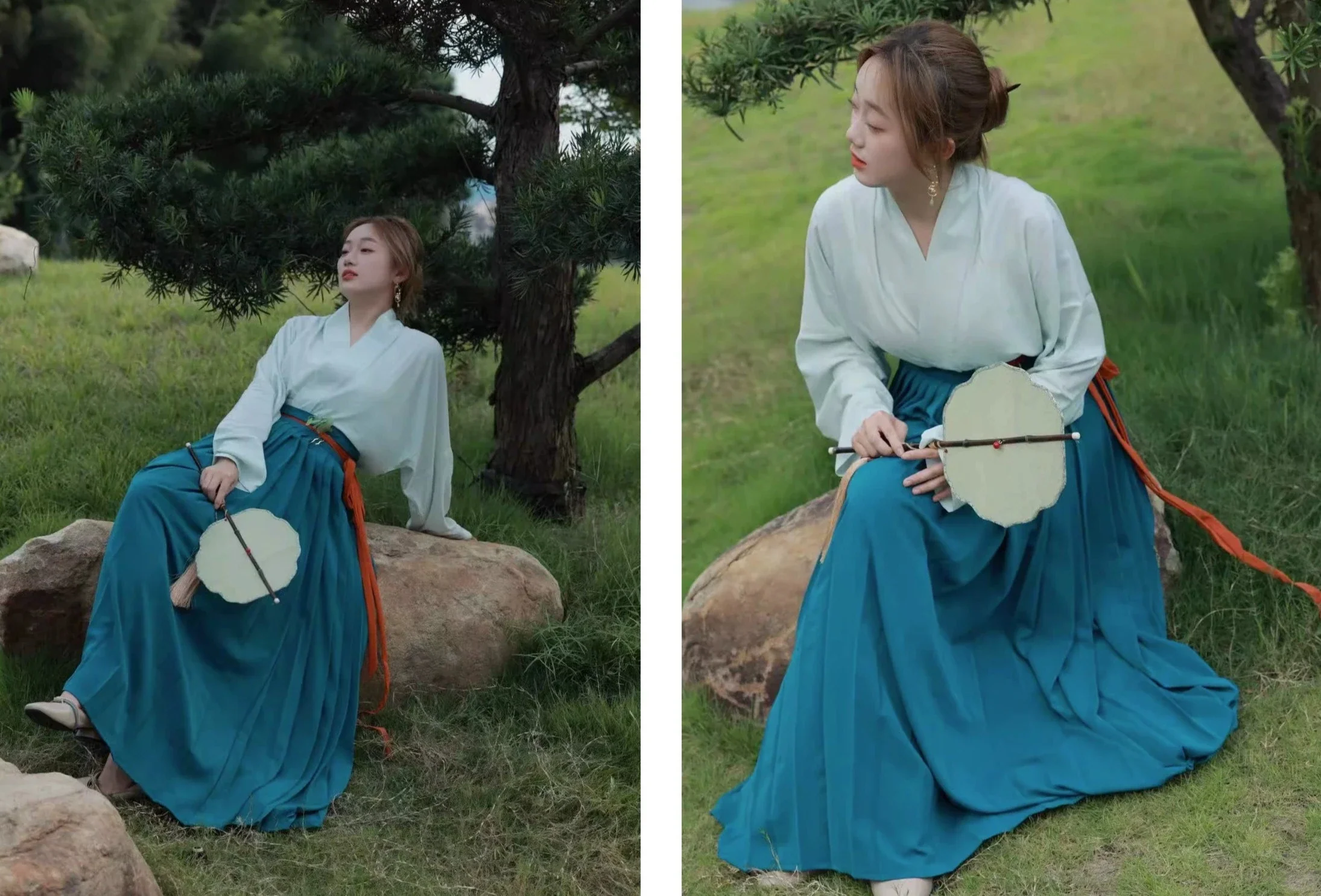 Caiqun 彩裙 Multi Color Basics Baidiequn Skirt - Image 11