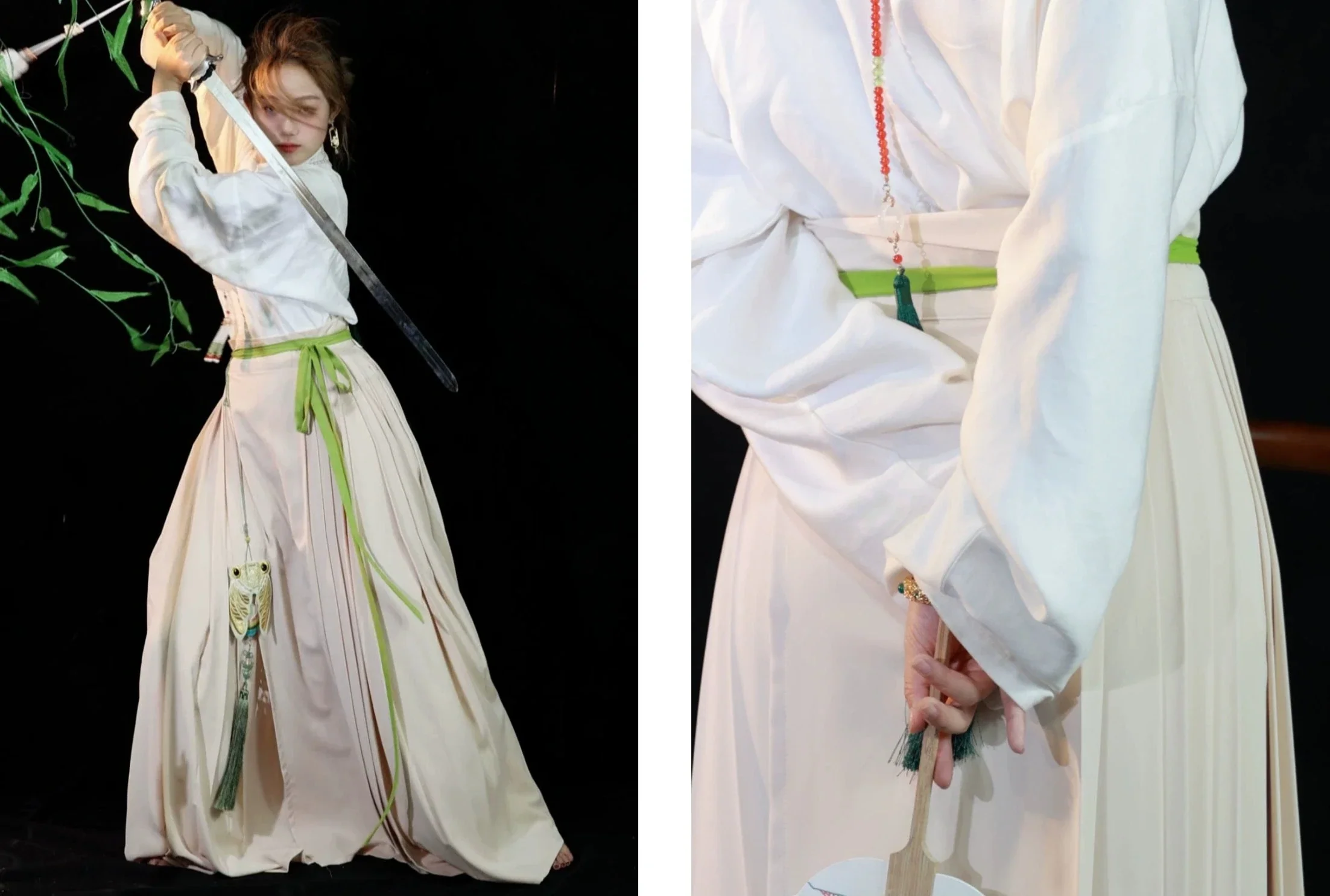 Caiqun 彩裙 Multi Color Basics Baidiequn Skirt - Image 14