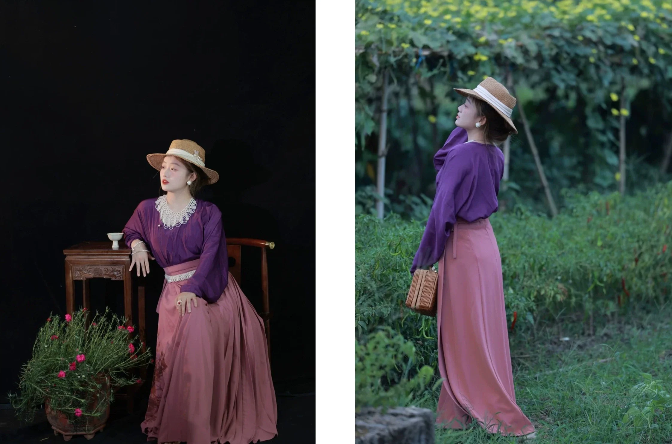 Caiqun 彩裙 Multi Color Basics Baidiequn Skirt - Image 16