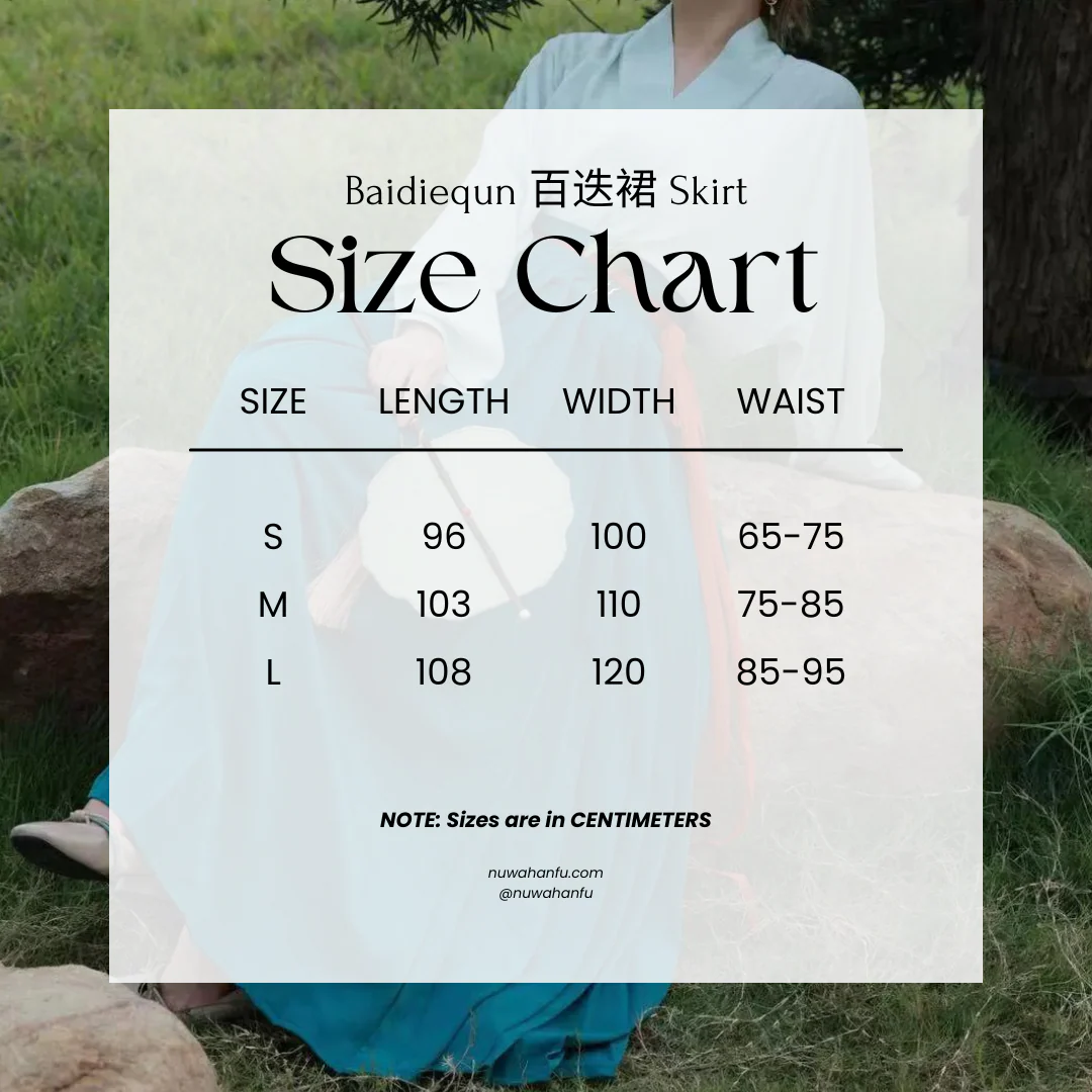 Caiqun 彩裙 Multi Color Basics Baidiequn Skirt - Image 19