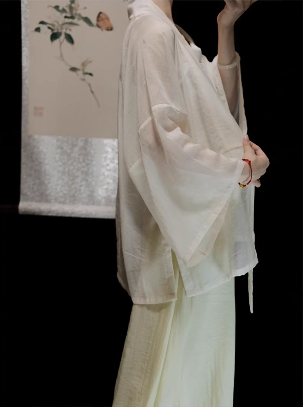 Cha Dao 茶道 Tea Ceremony Modernized Song Dynasty Helingshan Top & Songku Pants Set - Image 10
