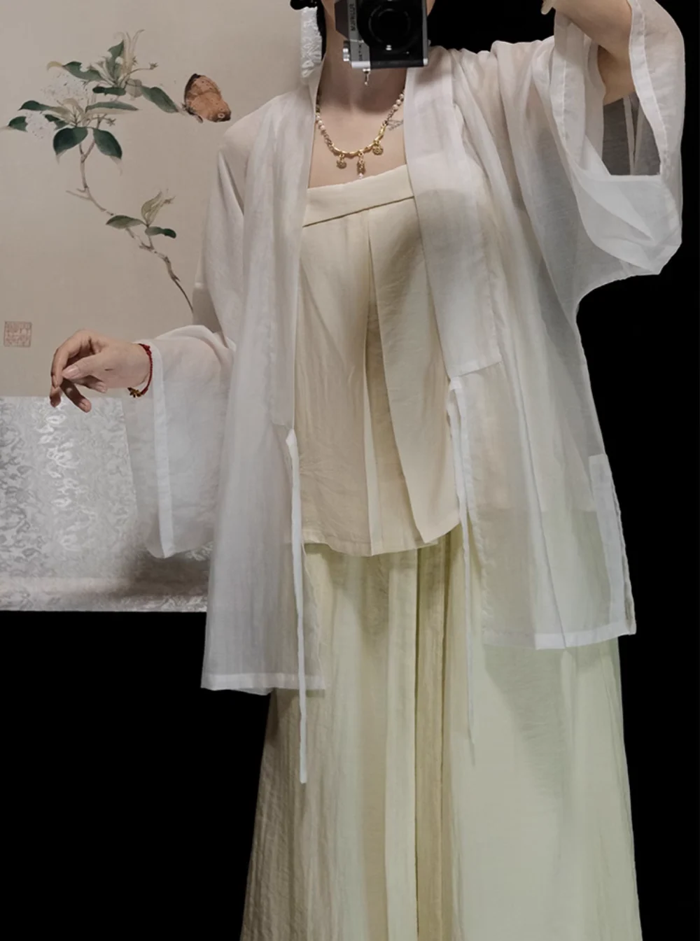 Cha Dao 茶道 Tea Ceremony Modernized Song Dynasty Helingshan Top & Songku Pants Set - Image 14