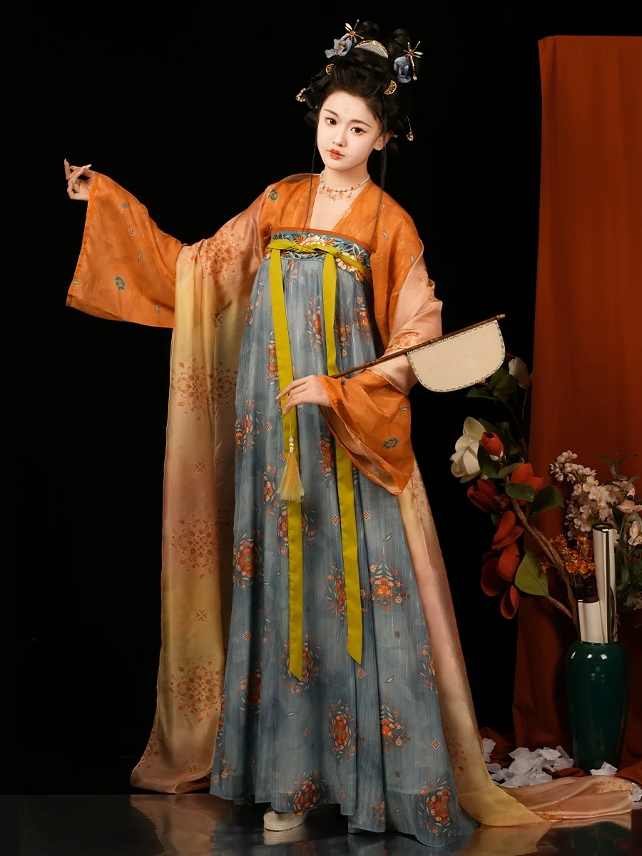 Chang'An 长安 Tang Dynasty Embroidered Hezi Restoration Qixiong Ruqun Set - Image 3