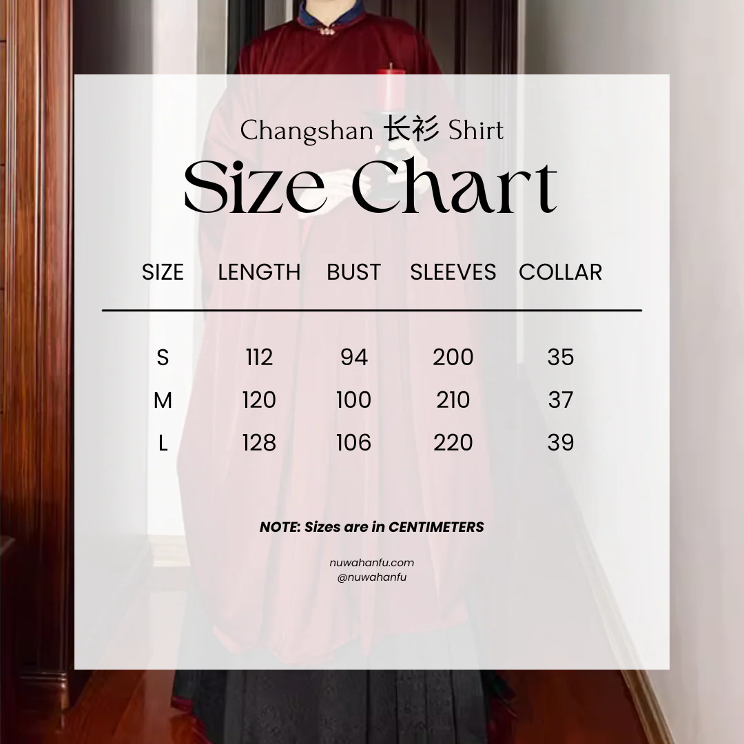 Changshan 长衫 Ming Dynasty Standing Collar Large Sleeve Shirt - Image 7