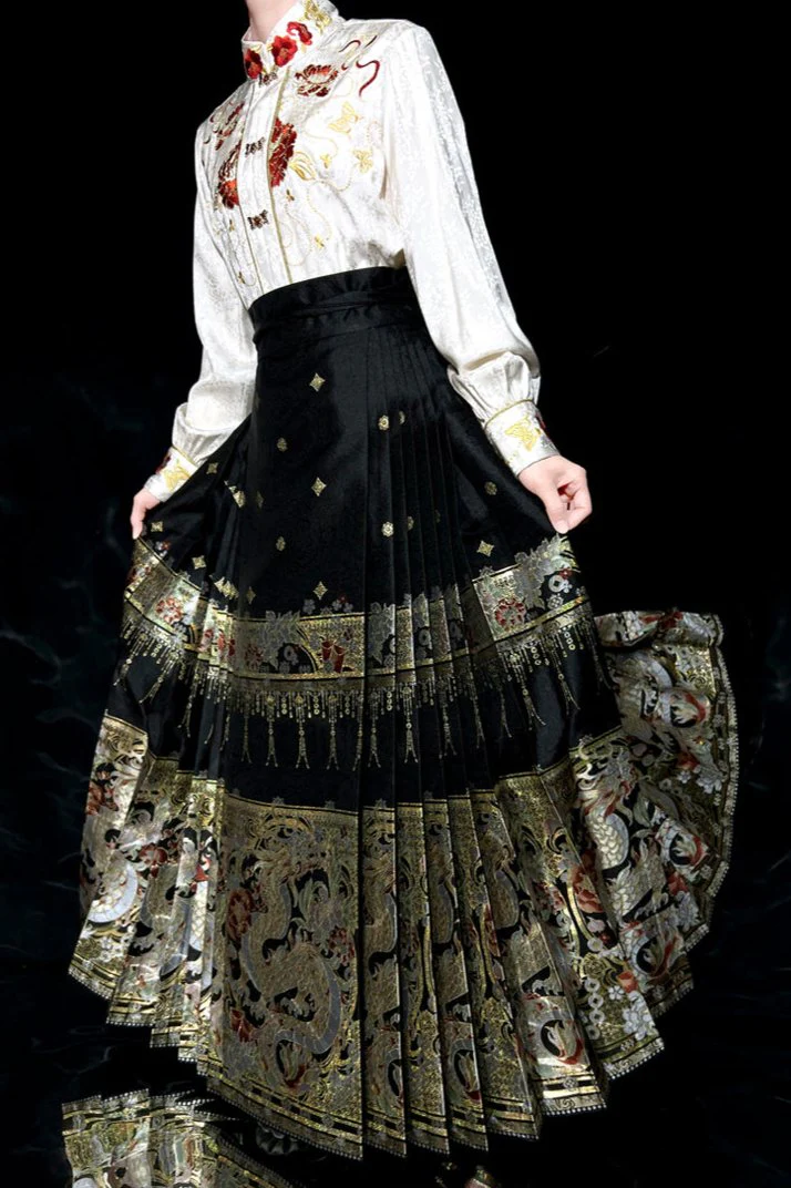 Chen Long 辰龙 Sun Dragon Ming Dynasty Mamian Skirt - Image 3