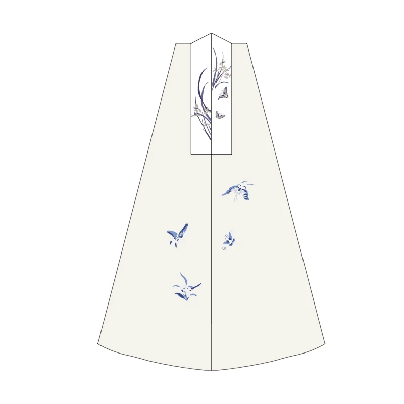 Chengzi 橙子 Late Ming Plus Size Embroidered Bijia Vest - Image 13