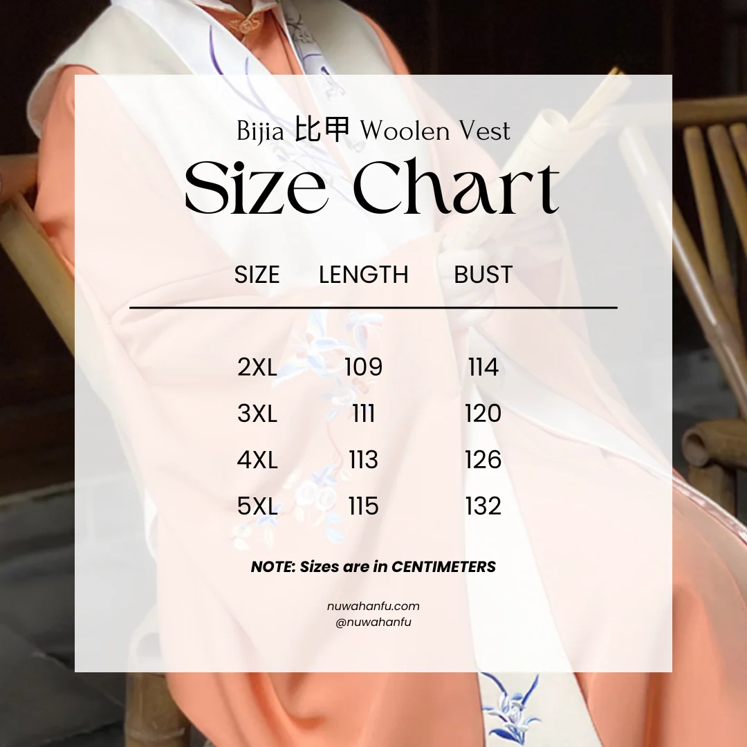 Chengzi 橙子 Late Ming Plus Size Embroidered Bijia Vest - Image 8
