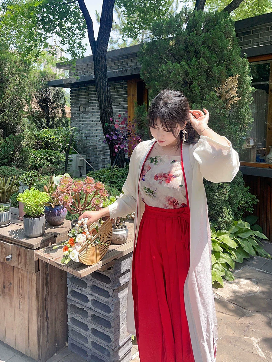 Chi Ai 炽爱 Falling in Love Modernized Song Dynasty Plus Size Rose Ruqun Set - Image 5
