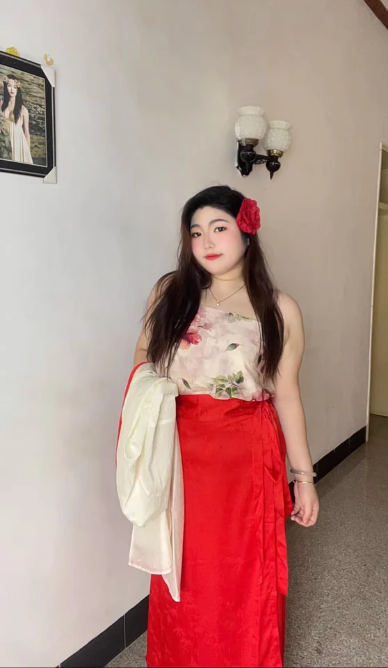 Chi Ai 炽爱 Falling in Love Modernized Song Dynasty Plus Size Rose Ruqun Set - Image 9