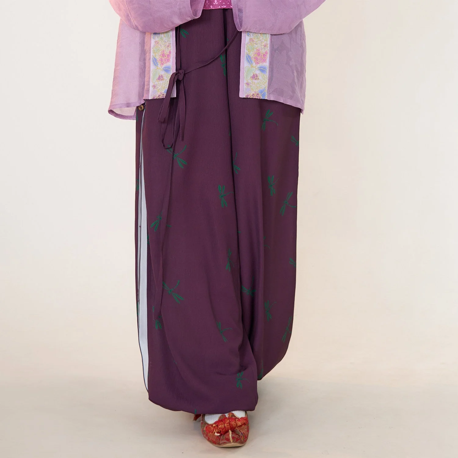 Chi Feng 驰风 Rushing Wind Southern Song Restoration Hedangku Pants & Haoxiu Racoon Sleeve Shanku Set - Image 18