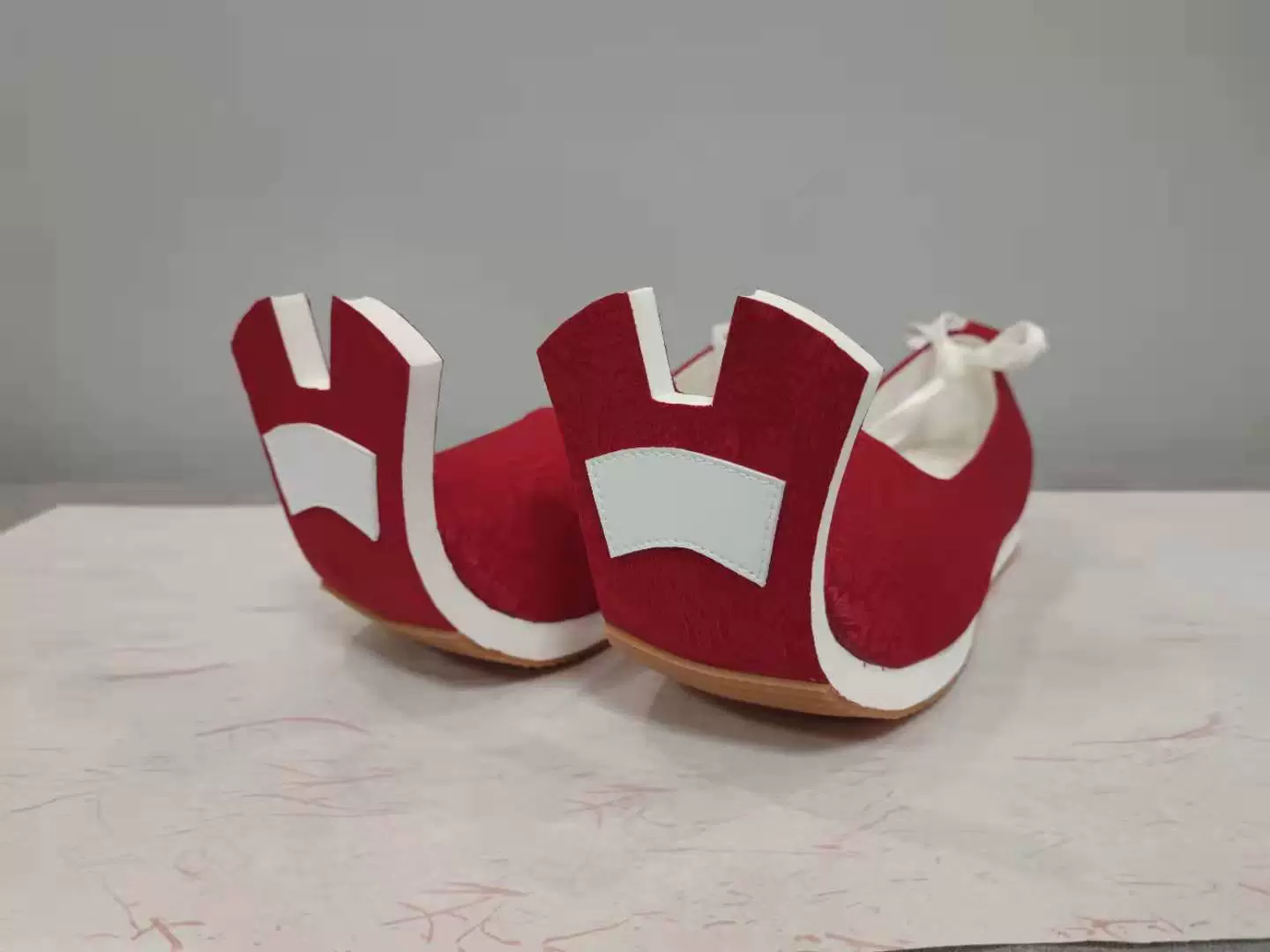 Chu Di 出土 Unearthed Han Dynasty Restoration Raised Head Qiaotou Shoes - Image 4