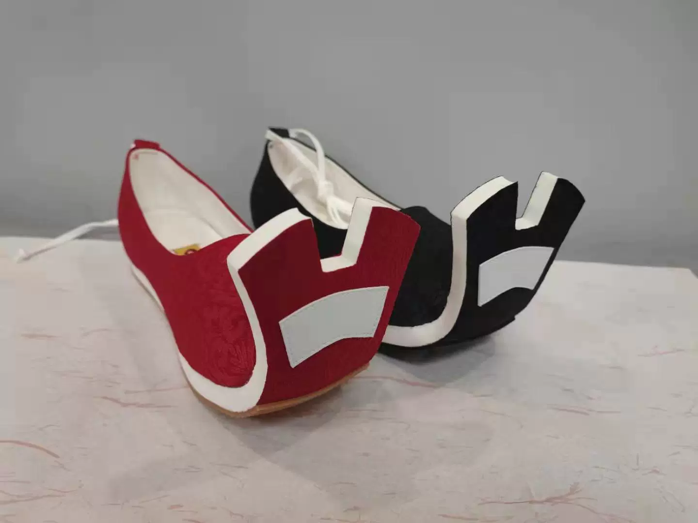 Chu Di 出土 Unearthed Han Dynasty Restoration Raised Head Qiaotou Shoes - Image 5