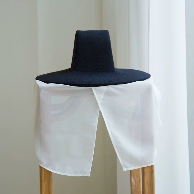 Chu Tang 初唐 Early Tang Weimao Veiled Brim Square Top Hat - Image 4