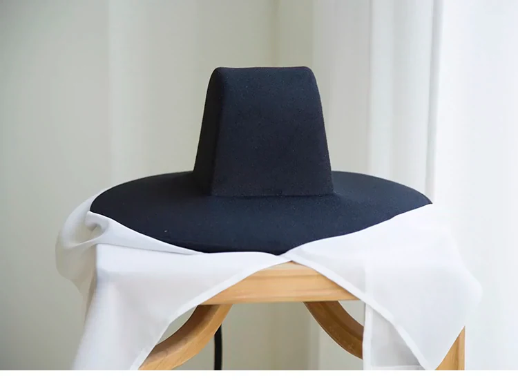 Chu Tang 初唐 Early Tang Weimao Veiled Brim Square Top Hat - Image 7