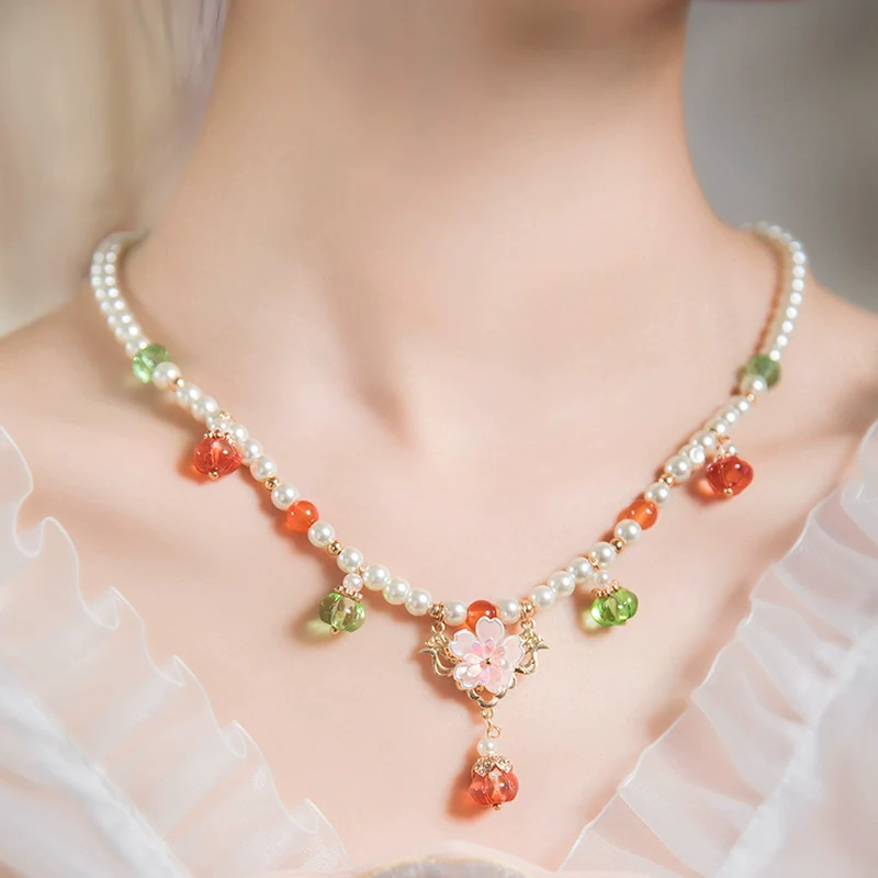 Chuan Zhu 串珠 Vermillion Strings Various Beaded Tang Song Necklaces - Image 11