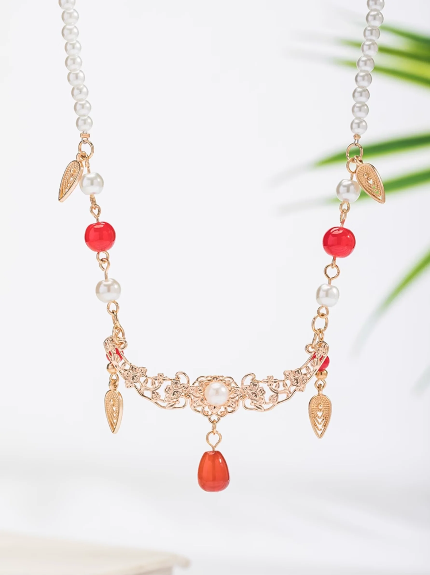 Chuan Zhu 串珠 Vermillion Strings Various Beaded Tang Song Necklaces - Image 4