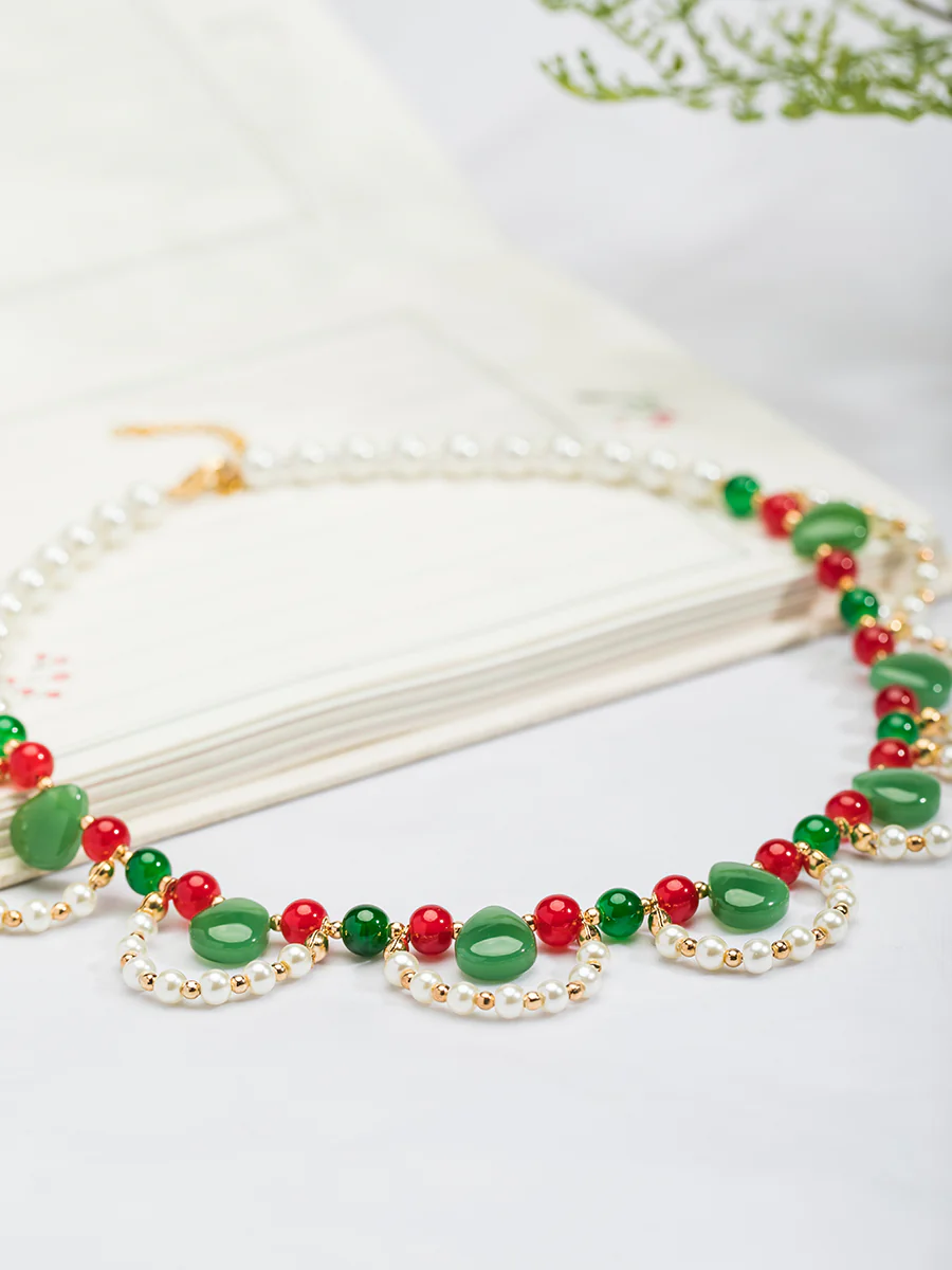 Chuan Zhu 串珠 Vermillion Strings Various Beaded Tang Song Necklaces - Image 5