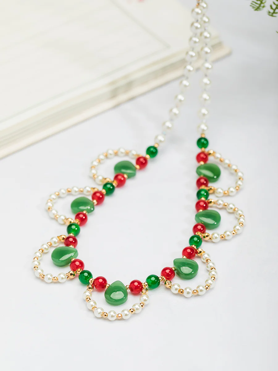 Chuan Zhu 串珠 Vermillion Strings Various Beaded Tang Song Necklaces - Image 6
