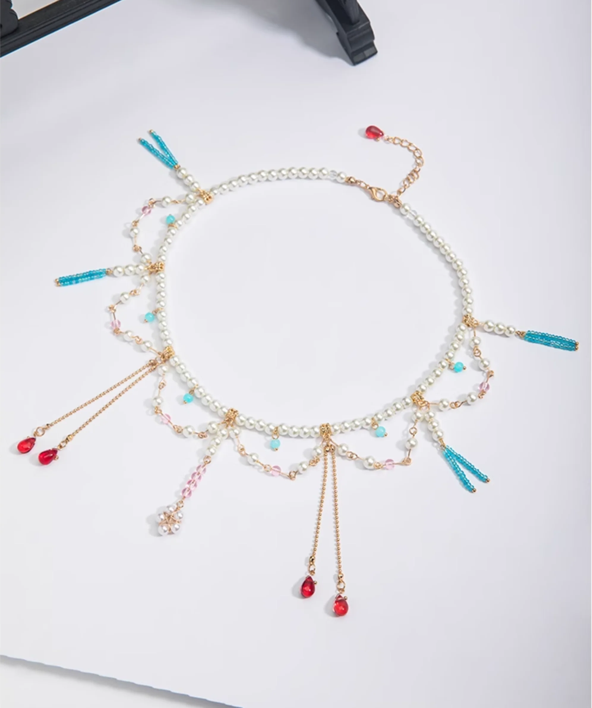 Chuan Zhu 串珠 Vermillion Strings Various Beaded Tang Song Necklaces - Image 7