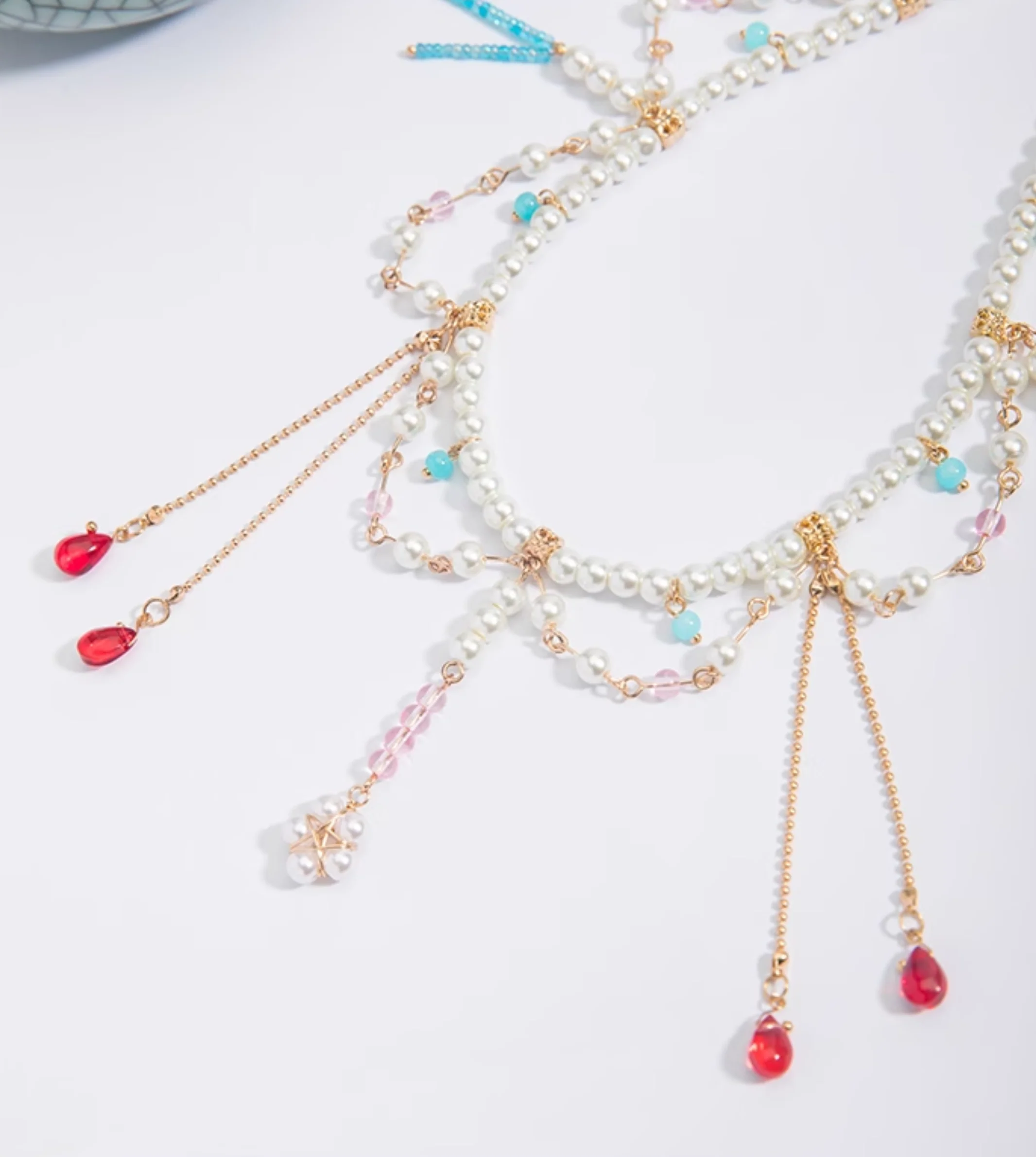 Chuan Zhu 串珠 Vermillion Strings Various Beaded Tang Song Necklaces - Image 8