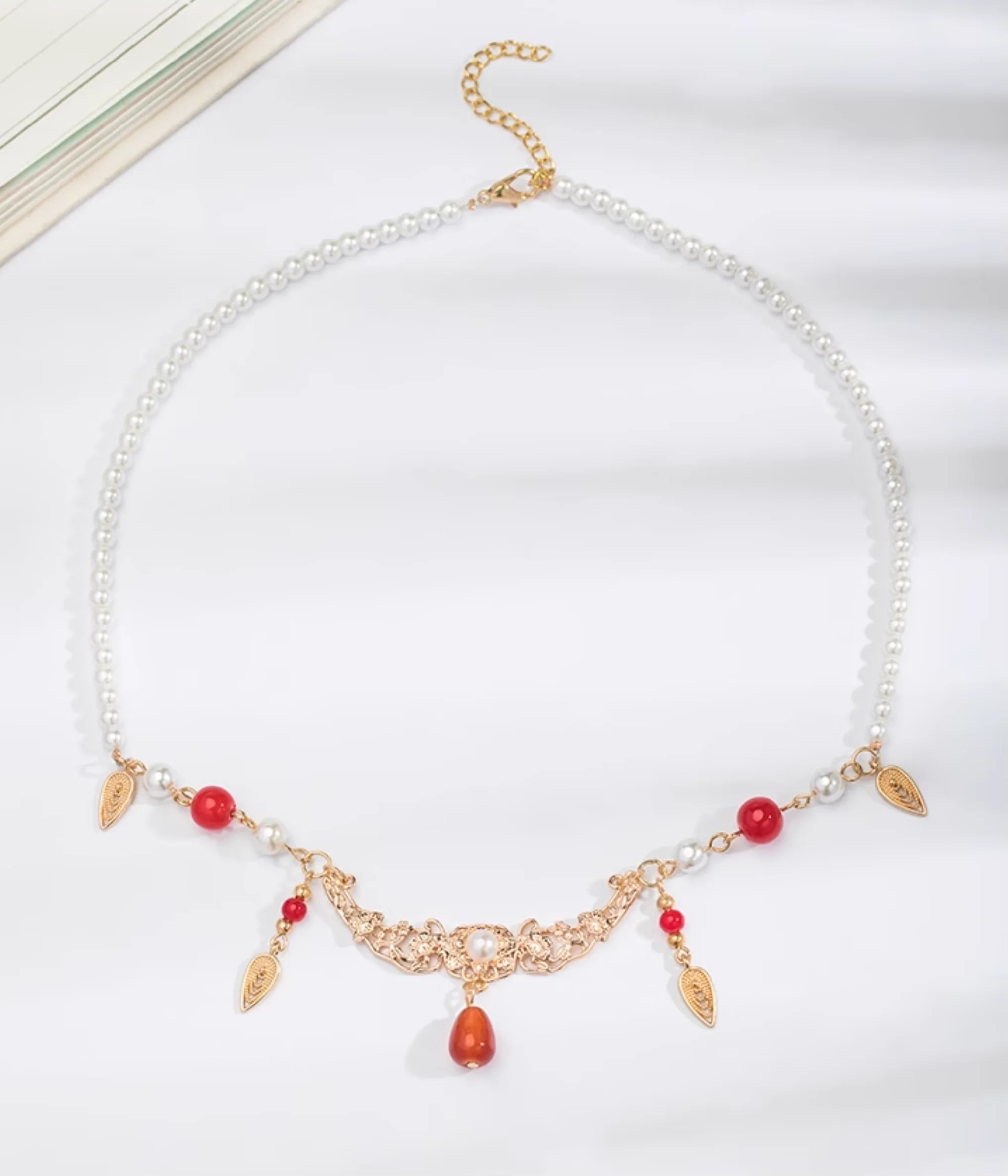 Chuan Zhu 串珠 Vermillion Strings Various Beaded Tang Song Necklaces - Image 9