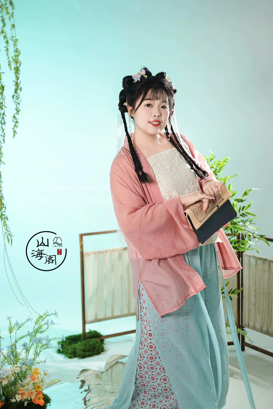Chun Sheng 春笙 Spring Flute Modernized Song Dynasty Plus Size Beizi Top & Songku Pants Set - Image 7