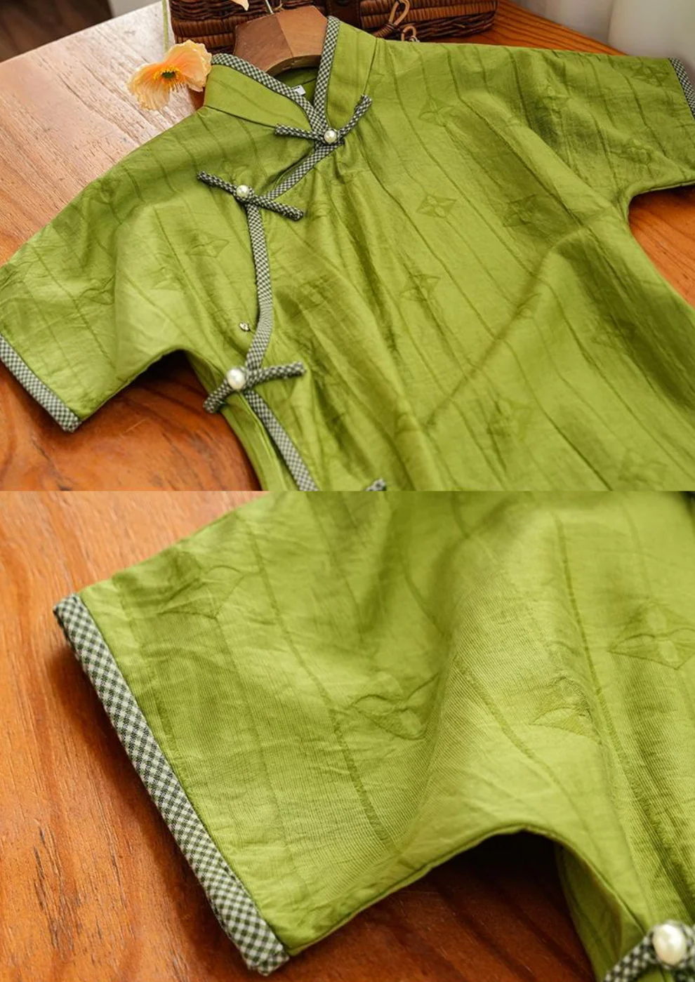 Clover 三叶草 1930s Inspired Daily Summer Tencel Qipao - Image 10