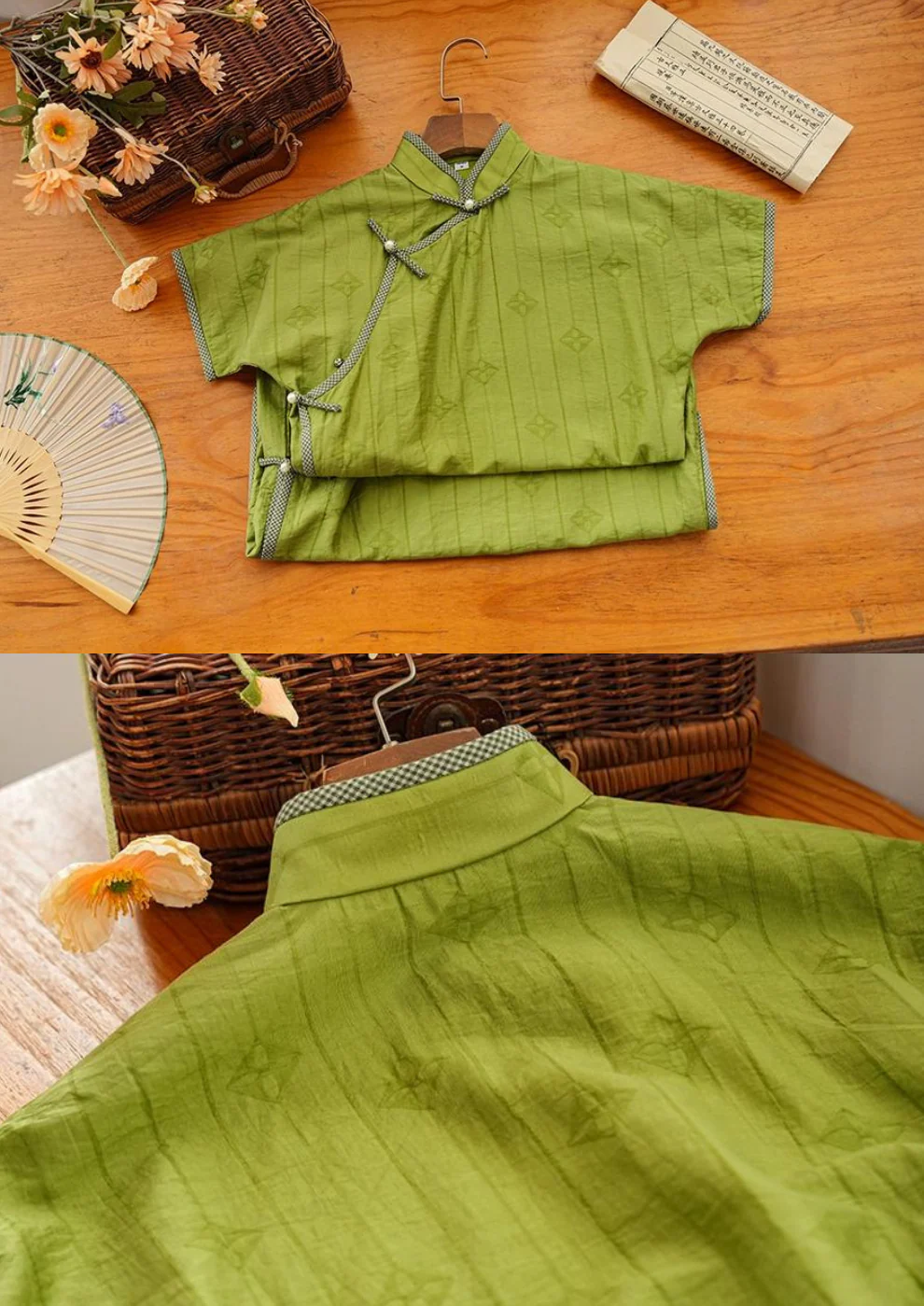 Clover 三叶草 1930s Inspired Daily Summer Tencel Qipao - Image 9