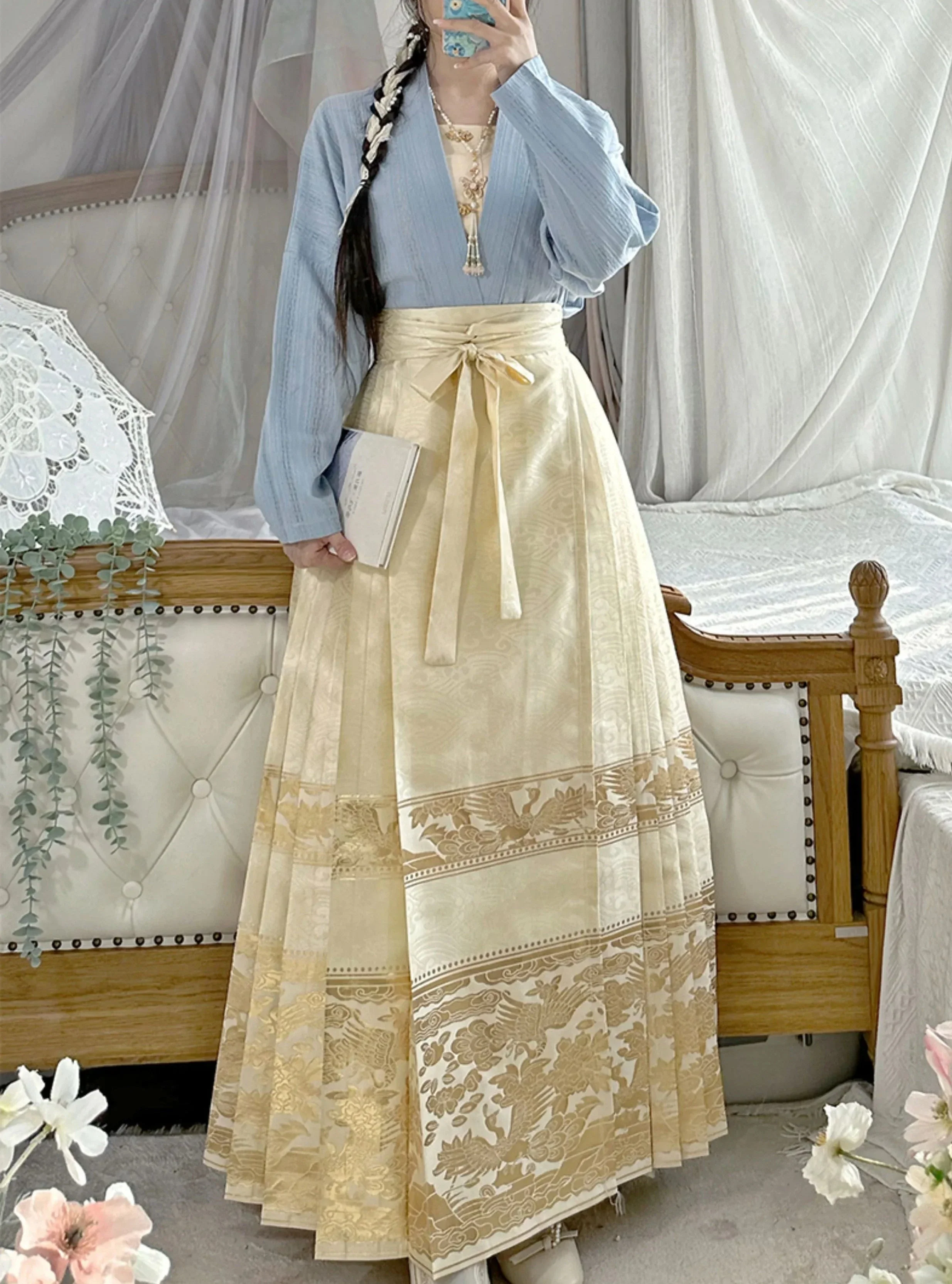 Cream Puff 泡芙 Modernized Song Dynasty Feijixiu Pure Cotton Top - Image 3