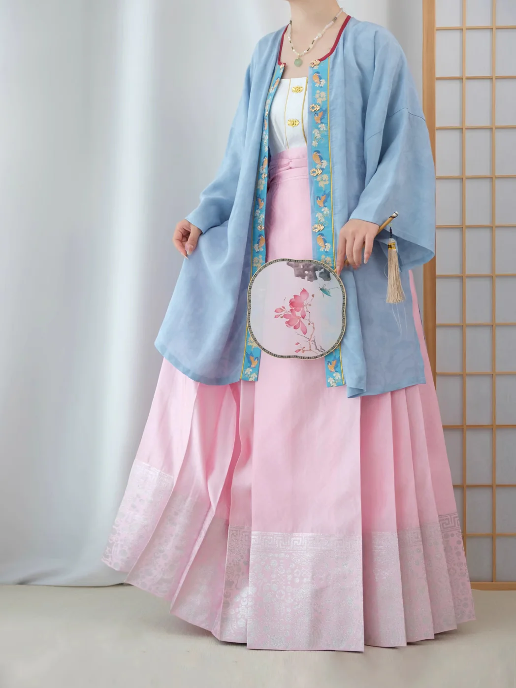 Cui Yuan 翠鸢 Kingfisher Kite Ming Dynasty Yuanling Duijin Shan Round Collar Summer Top - Image 5