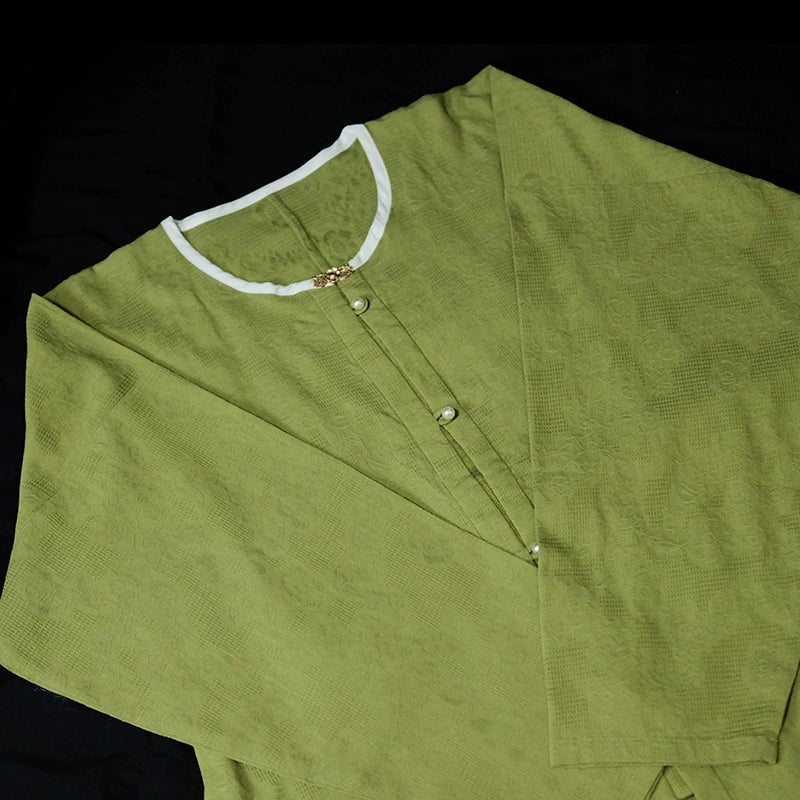 Dan Ta 蛋挞 Egg Tart Ming Dynasty Yuanling Shan Pure Cotton Top - Image 16