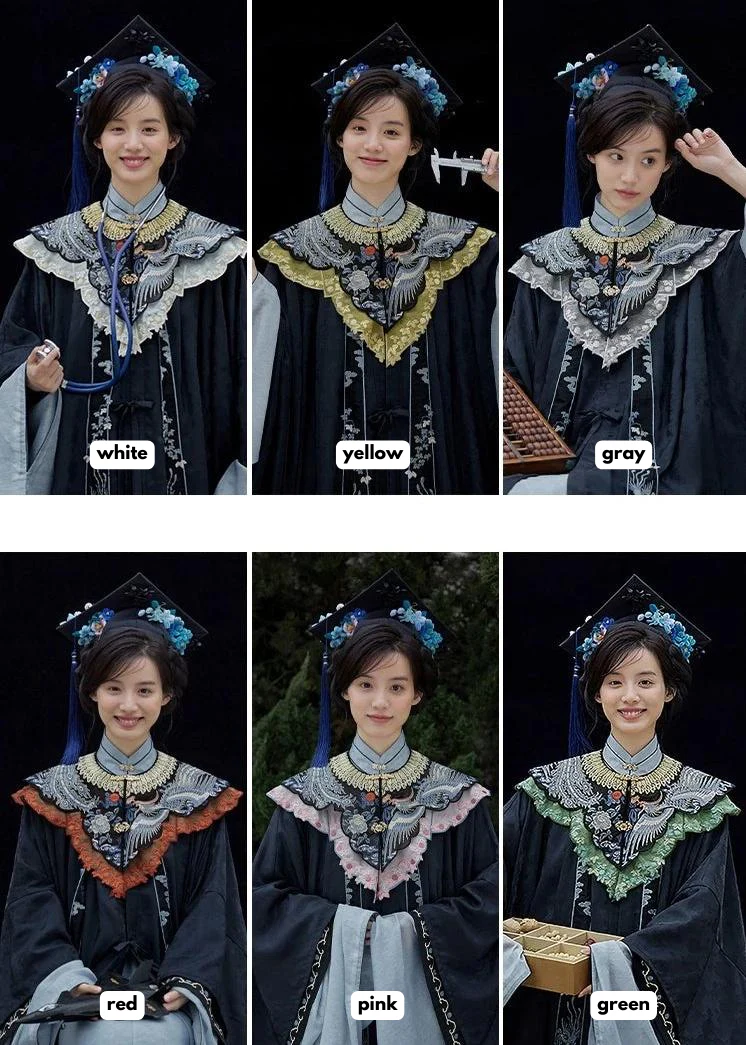 Danfeng Chaoyang 丹凤朝阳 Dawning Phoenix Individual Lace Variety Cloud Collars - Image 7