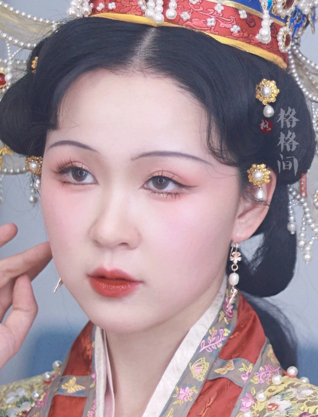 Dian Zhui 点缀 Golden Lotus Pearl Drop Song Ming Hairpins - Image 3