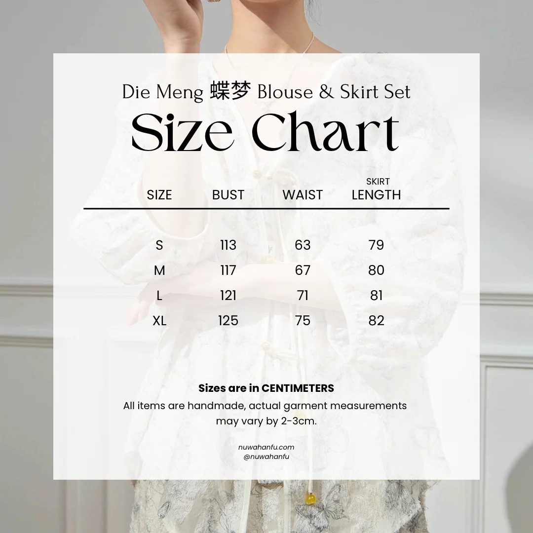Die Meng 蝶梦 Butterfly Dream New Chinese Style Blouse & Skirt Set - Image 10